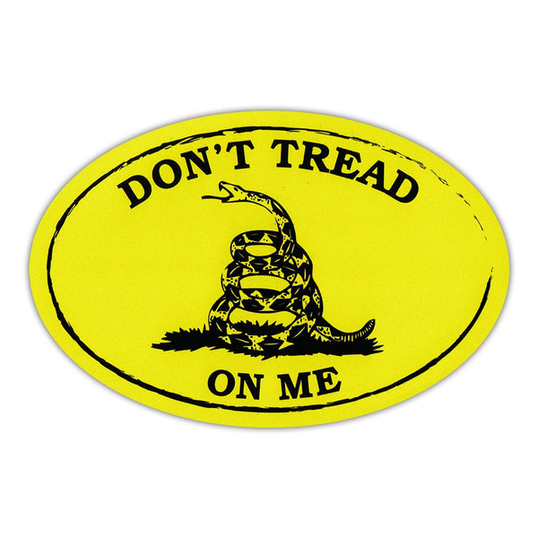 Oval Magnet - Gadsden Flag Don't Tread On Me