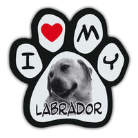 Picture Paw Magnet - I Love My Labrador