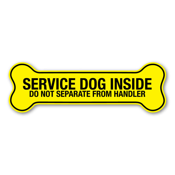 Magnet - Service Dog Inside, Do Not Separate From Handler (7" x 2.25")