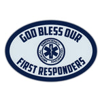 Oval Magnet - God Bless Our First Responders