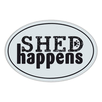 Oval Magnet - Shed Happens