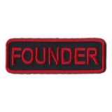 Patch - Founder - Red/Black