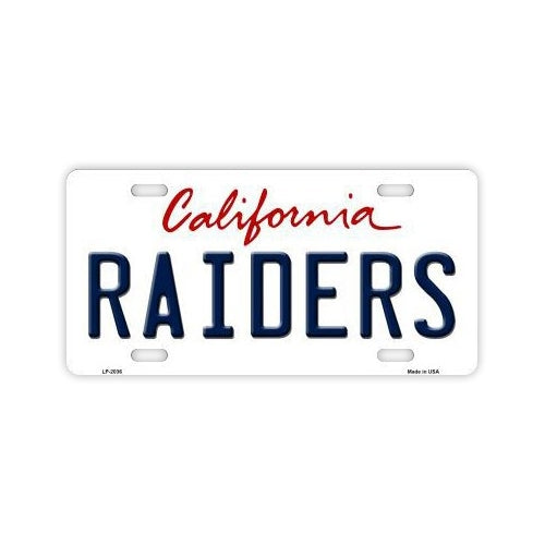 License Plate Cover - LA Raiders