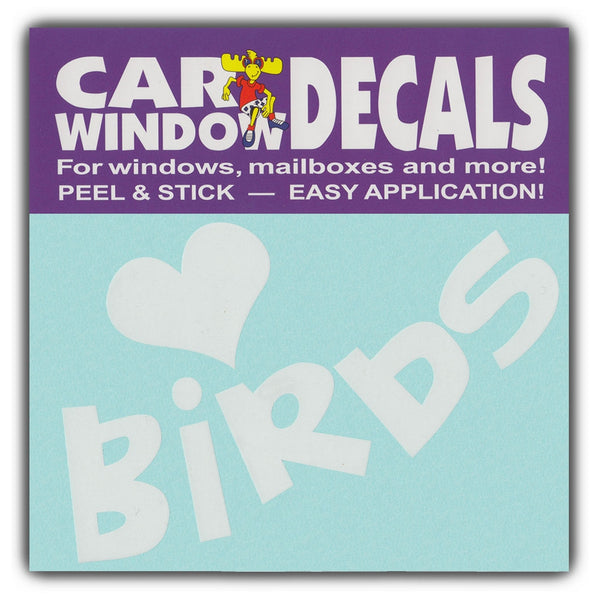 Window Decal - Love Birds (4.5" Wide)
