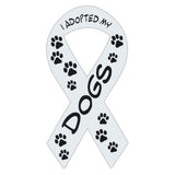 Ribbon Magnet - I Adopted My Dogs