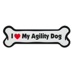 Dog Bone Magnet - I Love My Agility Dog