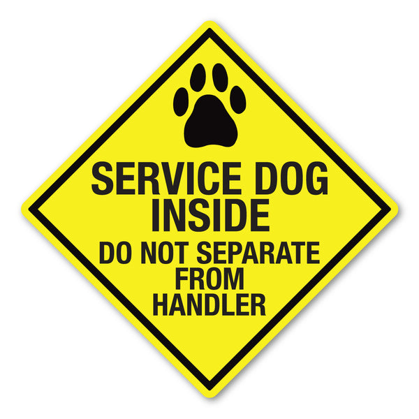 Magnet - Service Dog Inside, Do Not Separate From Handler (5" x 5")