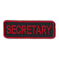 Patch - Secretary (Red/Black)