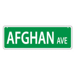 Street Sign - Afghan Avenue