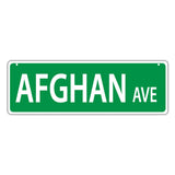Street Sign - Afghan Avenue