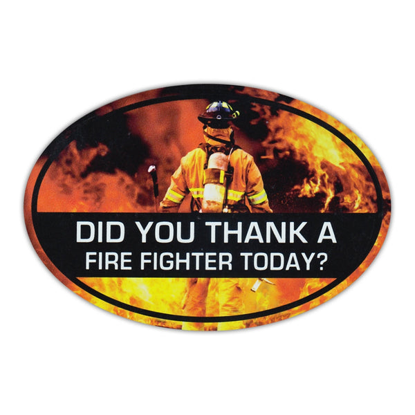 Oval Magnet - Thank A Firefighter