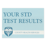 Prank Postcards (25-Pack, STD Test Results) - Front of Postcard