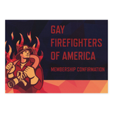 Prank Postcards (25-Pack, Gay Firefighters) - Front of Postcard