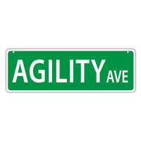 Street Sign - Agility Dog Avenue
