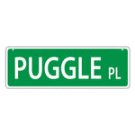Novelty Street Sign - Puggle Place