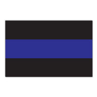 Magnet - Giant Size, Thin Blue Line Flag (12" x 7.75")