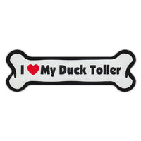 Dog Bone Magnet - I Love My Duck Toller