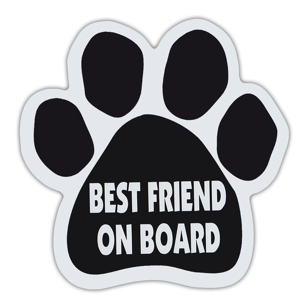 Dog Paw Magnet - Best Friend On Board