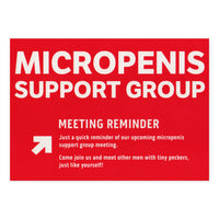 Prank Postcards (10-Pack, Micropenis Support Group)