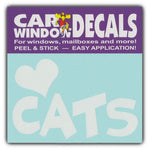 Window Decal - Love Cats (4.5" Wide)