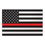 Magnet - Giant Size, Thin Red Line United States Flag (12" x 7.75")