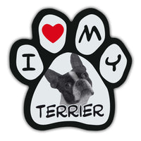 Picture Paw Magnet - I Love My Terrier