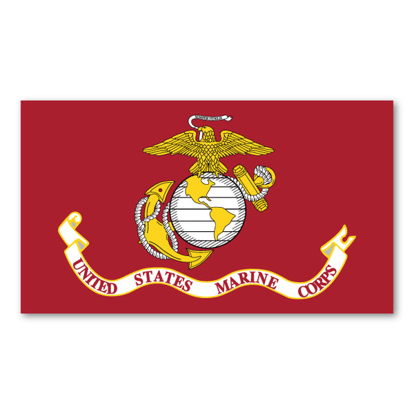Magnet - USMC Flag (7" x 4")