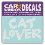 Window Decal - Cat Lover (4.5" Wide)