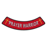 Patch - Prayer Warrior w/Crosses Bottom Rocker