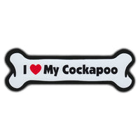 Dog Bone Magnet - I Love My Cockapoo