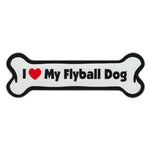 Dog Bone Magnet - I Love My Flyball Dog