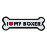 Giant Size Dog Bone Magnet - I Love My Boxer