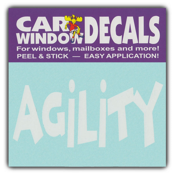 Window Decal - Agility Dog (4.5" Wide)