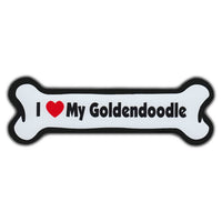Dog Bone Magnet - I Love My Goldendoodle