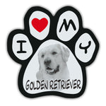 Picture Paw Magnet - I Love My Golden Retriever