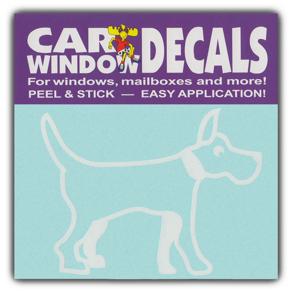 Window Decal - Medium Size Dog Breed (3.5" Wide)