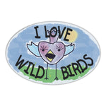 Oval Magnet - I Love Wild Birds