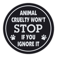 Round Magnet - Stop Animal Cruelty