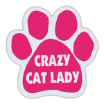 Pink Cat Paw Magnet - Crazy Cat Lady