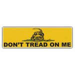 Bumper Sticker - DON'T TREAD ON ME, Gadsden Flag 