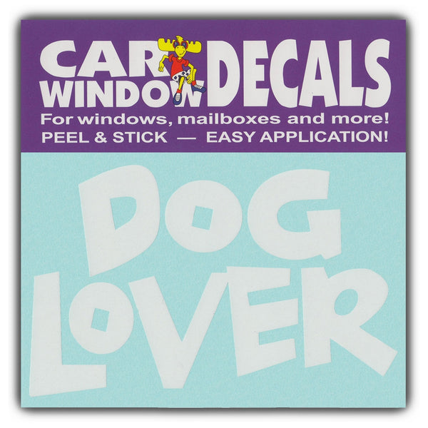 Window Decal - Dog Lover (4.5" Wide)