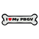 Dog Bone Magnet - I Love My PBGV