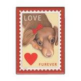 Refrigerator Magnet - Postage Stamp Dog Series, Dachshund (Doxie)