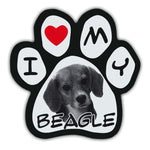 Picture Paw Magnet - I Love My Beagle