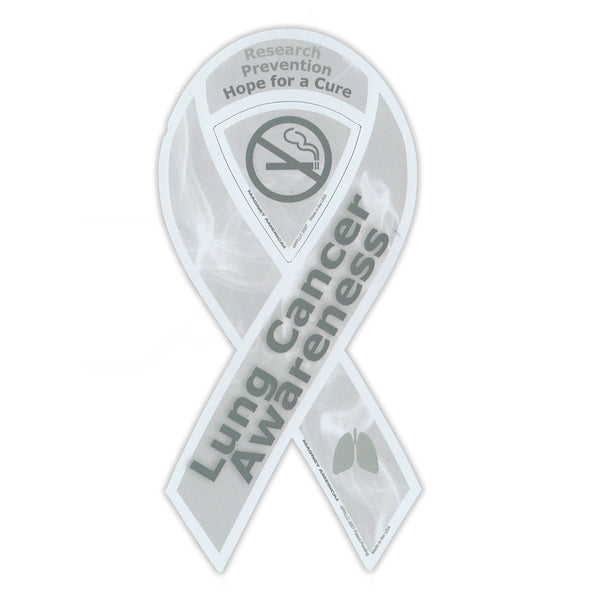 Ribbon Magnet - Lung Cancer Support
