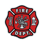 Magnet - Fire Department Shield (5" x 5")