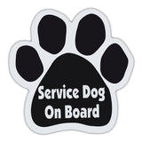 Dog Paw Magnet - Service Dog On Board