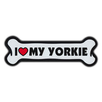 Giant Size Dog Bone Magnet - I Love My Yorkie