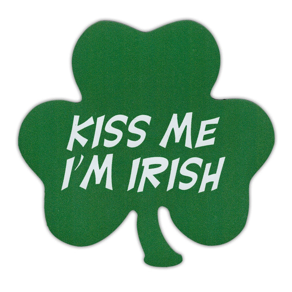 Magnet - Kiss Me I'm Irish Clover (5.25" x 5.25")