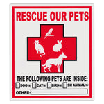 (2-Pack) Pet Rescue Window Decals